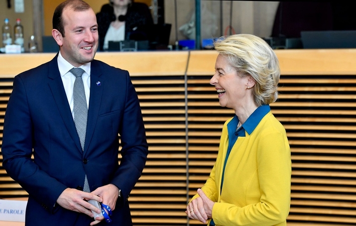Virginijus Sinkevičius ir Ursula von der Leyen