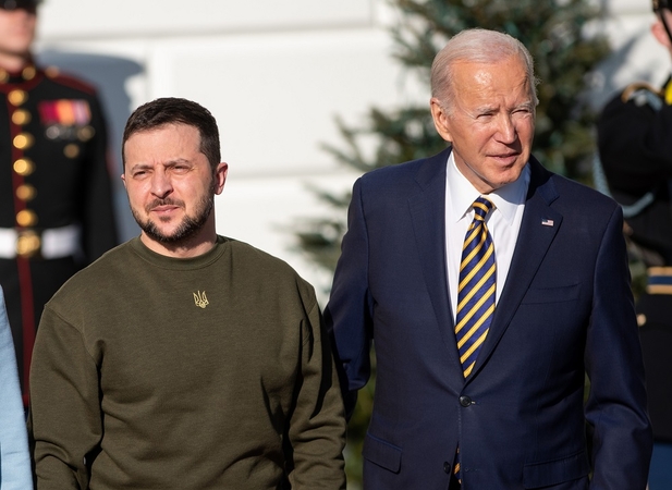 Volodymyras Zelenskis ir Joe Bidenas