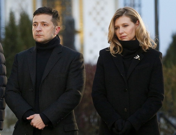 Volodymyras Zelenskis ir Olena Zelenska