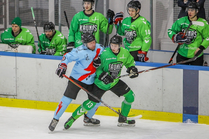 Kauno derbis: įvarčių kruša ir „Kaunas Hockey“ pergalė
