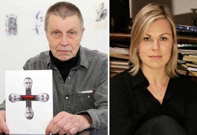 Meno bibliotekoje viešės grafikas M. Vilutis