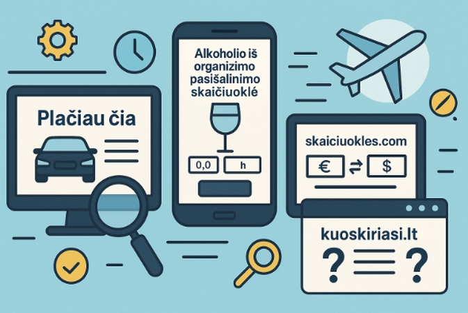 Internetinės svetainės ir online įrankiai, kurie pravers įvairiose situacijose