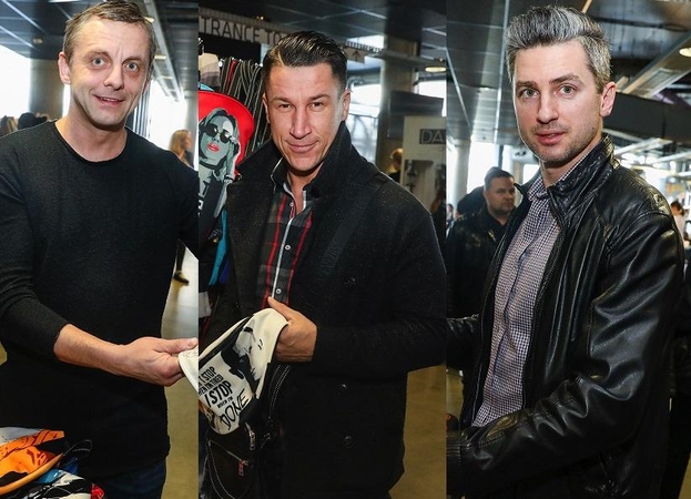 Kęstutis Baranauskas (kairėje), Saulius Skambinas, Giedrius Gustas
