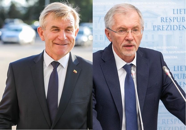 Viktoras Pranckietis (kairėje) ir Gediminas Kirkilas