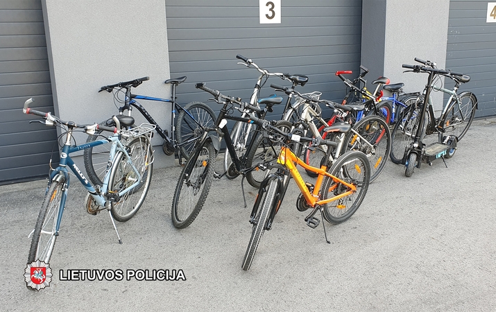 Palangos policijos pareigūnai sulaikė keturis dviračių vagystėmis įtariamus asmenis