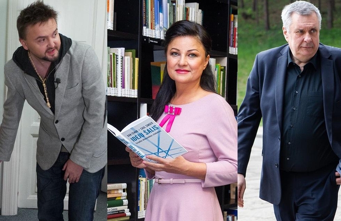 Stanislavas Stavickis-Stano (kairėje), Agnė Zuokienė, Haroldas Mackevičius