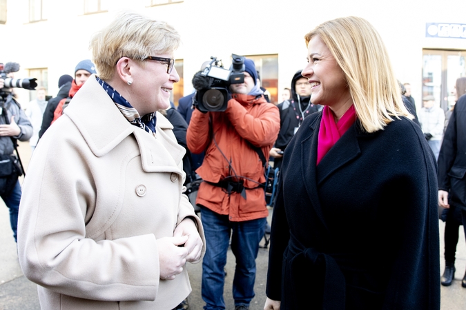 I. Šimonytė su Latvijos kolege aptarė regioninio saugumo klausimus, paramą Ukrainai