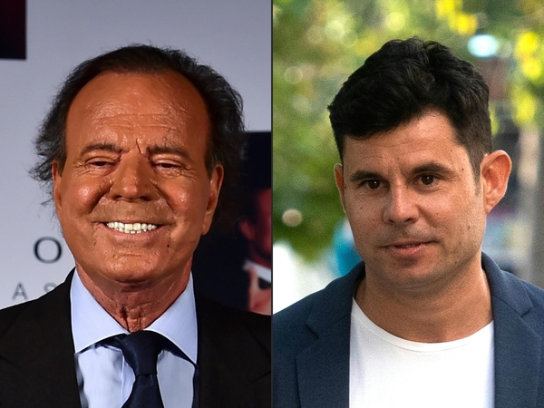 Julio Iglesias (kairėje) ir Javieras Sanchezas Santosas