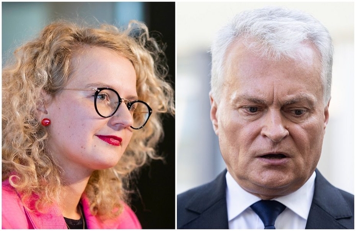 Aušrinė Armonaitė ir Gitanas Nausėda