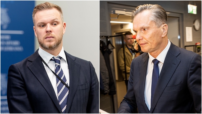 Gabrielius Landsbergis (kairėje) ir Eitvydas Bajarūnas