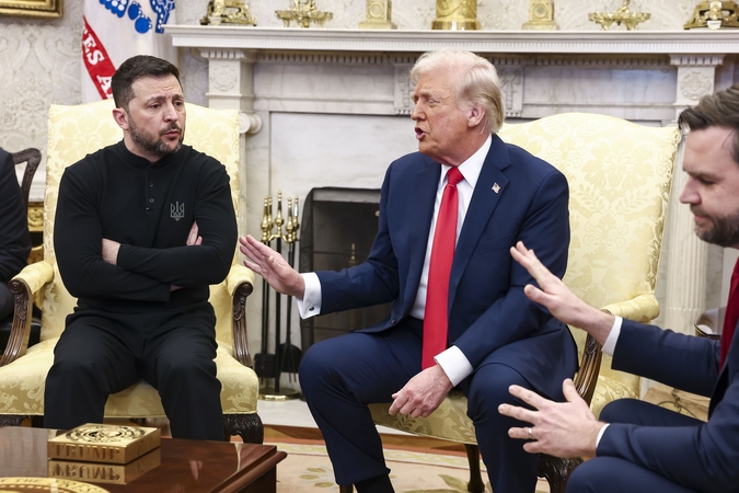 Trumpas atmeta galimybę netrukus atnaujinti pokalbius su Zelenskiu: jis nori kovoti, kovoti, kovoti