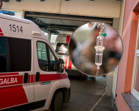 Žiaurus paciento išpuolis: mušė ir spardė greitosios vairuotoją, sulaužė jam žandikaulį