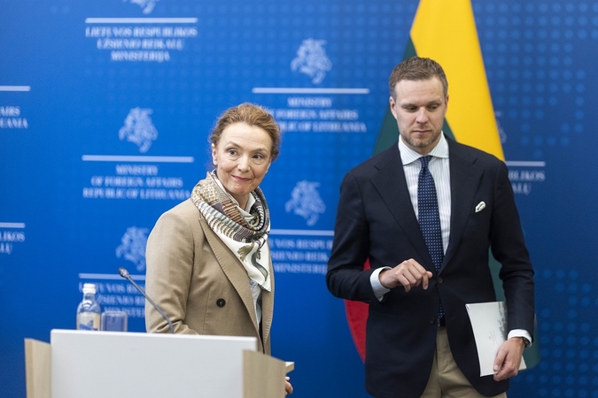  Marija Pejčinovič Burič ir Gabrielius Landsbergis