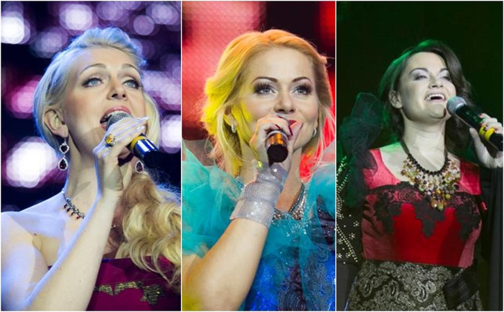 Rūta Ščiogolevaitė (kairėje) Vaida Genytė ir Evelina Sašenko