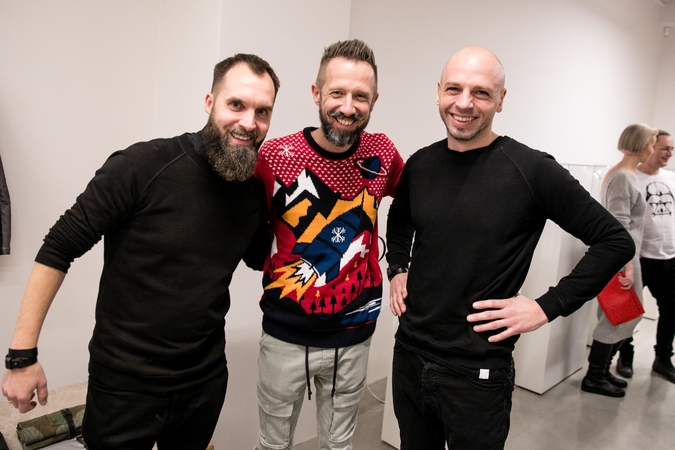 Giedrius Paulauskas (kairėje), Linas Adomaitis, Silvijus Martinėlis