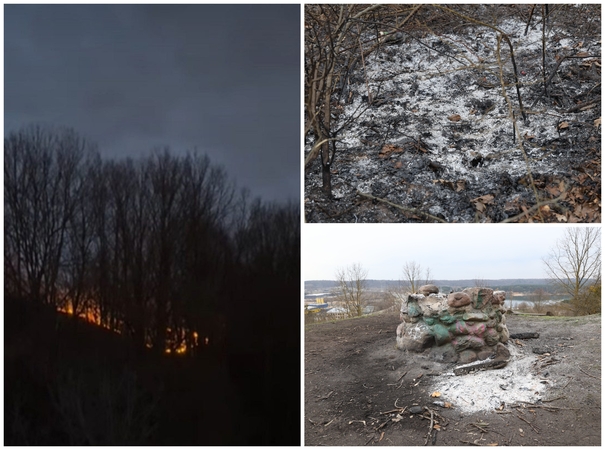 Ant Veršvų piliakalnio kilo gaisras (atnaujinta)