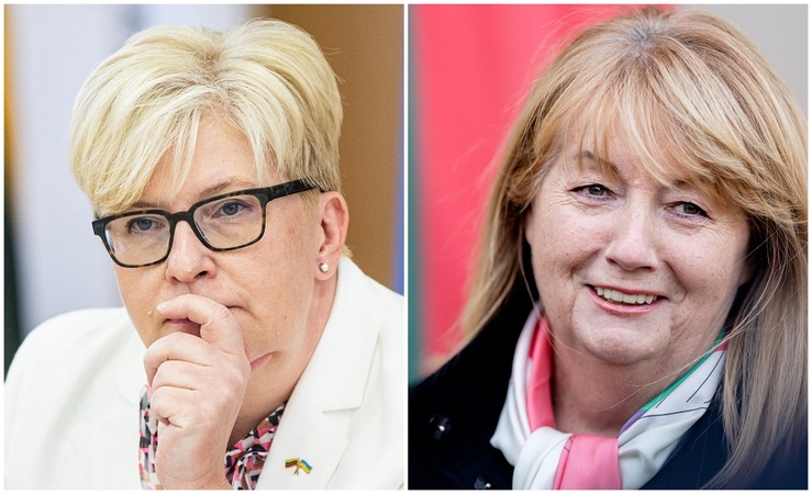 Ingrida Šimonytė (kairėje) ir Vilija Blinkevičiūtė