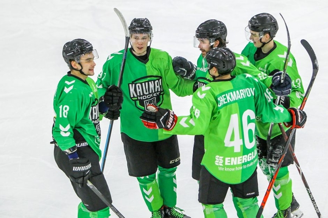 Lietuvos čempionato lyderių mūšį laimėjęs „Kaunas Hockey“ susigrąžino pirmąją poziciją lygoje