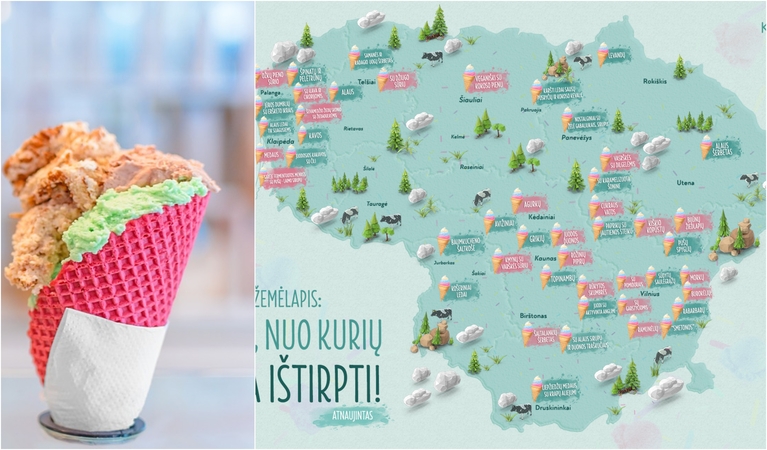 Ledų žemėlapyje – vietos, kuriose galima paskanauti netikėčiausių skonių saldėsių