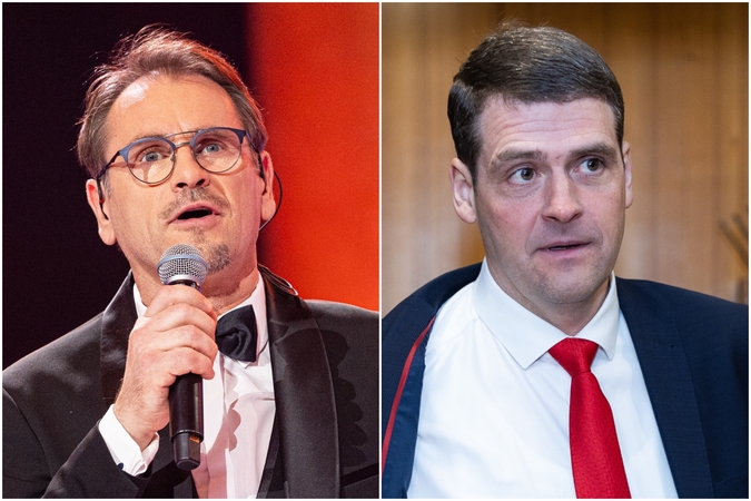 Marijonas Mikutavičius (kairėje) ir Remigijus Žemaitaitis