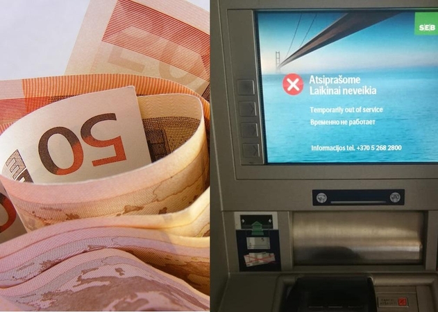 Skaitytojas: SEB bankomatas pinigus prarijo, o problemos spręsti niekas neskubėjo 