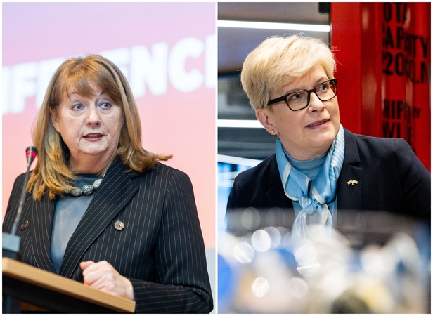 Vilija Blinkevičiūtė (kairėje) ir Ingrida Šimonytė