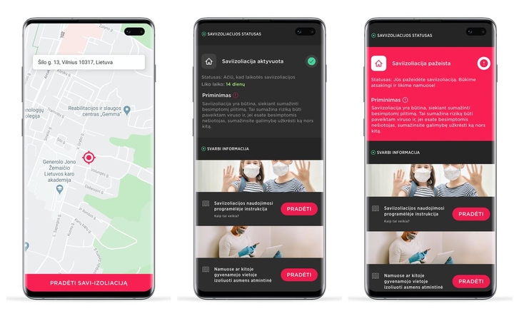 Vilnius saviizoliacijos patikrai siūlo programėlę mobiliesiems „Karantinas“