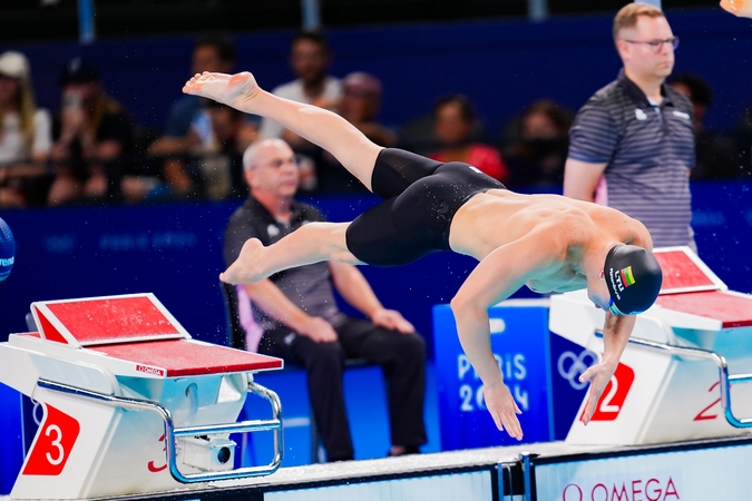 D. Rapšys pateko į 200 metrų laisvu stiliumi plaukimo finalą