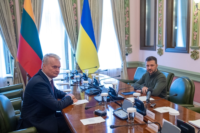Gitanas Nausėda ir Volodymyras Zelenskis