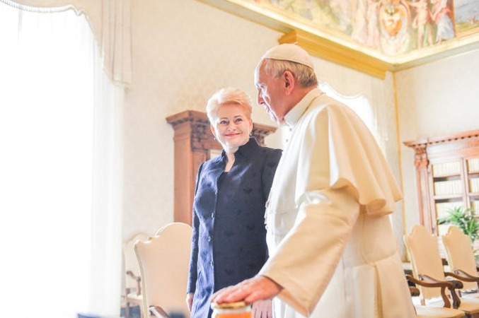 Dalia Grybauskaitė ir Popiežius Pranciškus
