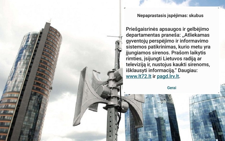 Šalyje gaudė sirenos