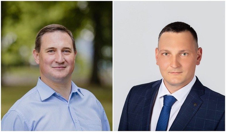 Andrius Bautronis (kairėje) ir Matas Skamarakas.