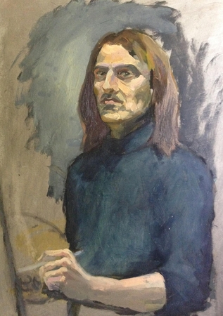 Tomas Stanaitis. Aliejus, kartonas. 2018m.