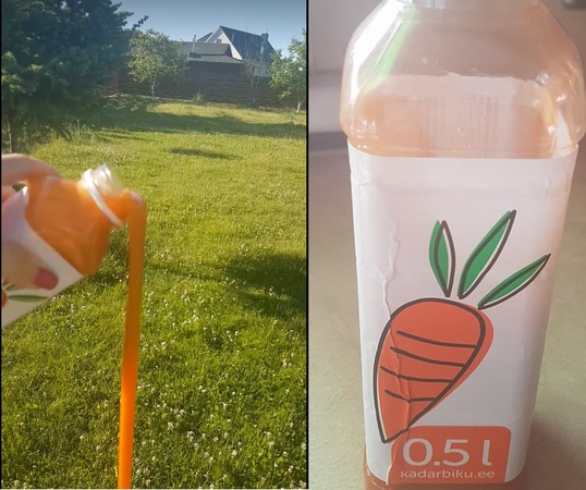 „Rimi“ pirktos morkų sultys sukėlė šleikštulį – paragauti neišdrįso