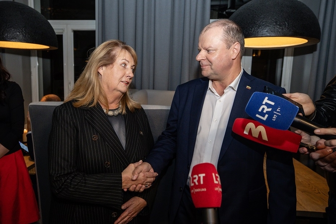 Vilija Blinkevičiūtė ir Saulius Skvernelis