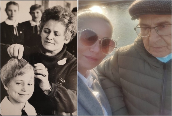 Vaida Genytė su mama ir tėčiu