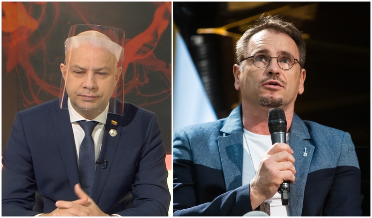 Aurelijus Veryga (kairėje) ir Marijus Mikutavičius