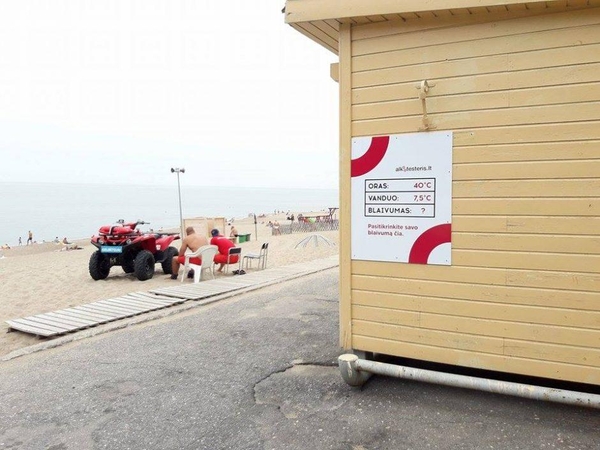 Vagys aplankė Palangos gelbėtojus