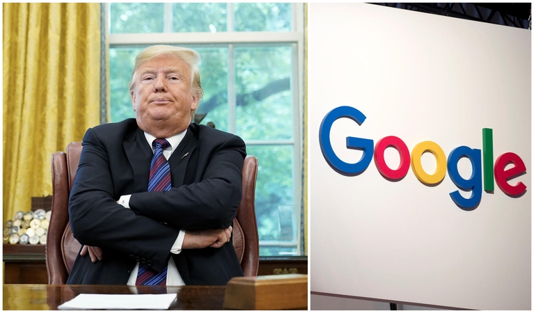 D. Trumpas teigia, kad „Google“ tyčia rodo jam nepalankius paieškos rezultatus