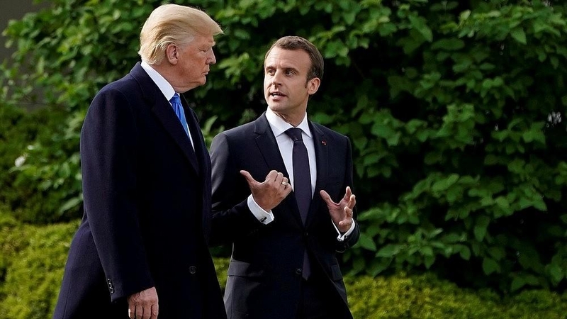 E. Macronas perspėjo D. Trumpą dėl prekybos karo