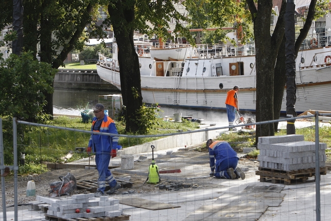 Ar pavyks Danės skverą atnaujinti laiku?