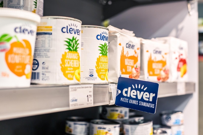 „Iki“ žemų kainų kategorijos prekės ženklą „Cento“ pakeitė „Clever“