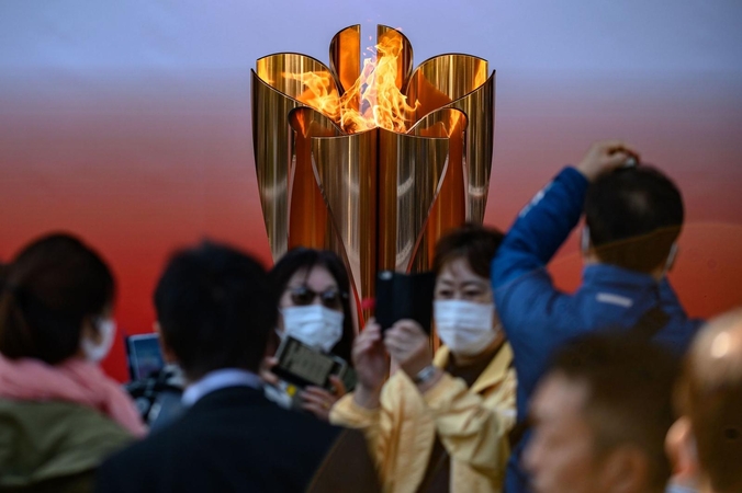Japonijoje olimpinės ugnies estafetės pradžios ceremonija tikriausiai vyks be žiūrovų