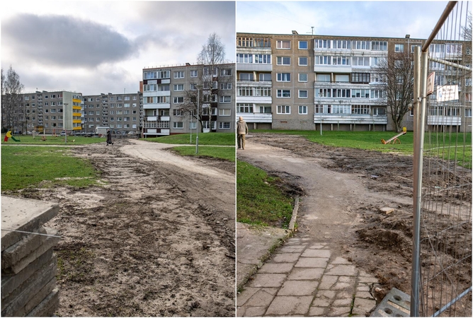 Klaipėdiečiai žeria priekaištus rangovams: daugiabučių kieme – it statybų aikštelėje