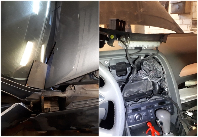 Šalčininkų rajono gyventojas cigarečių kontrabandai automobilyje įrengė slėptuves