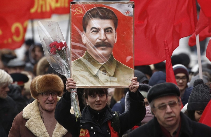 Pirmą kartą XXI amžiuje dauguma rusų teigiamai vertina J. Staliną