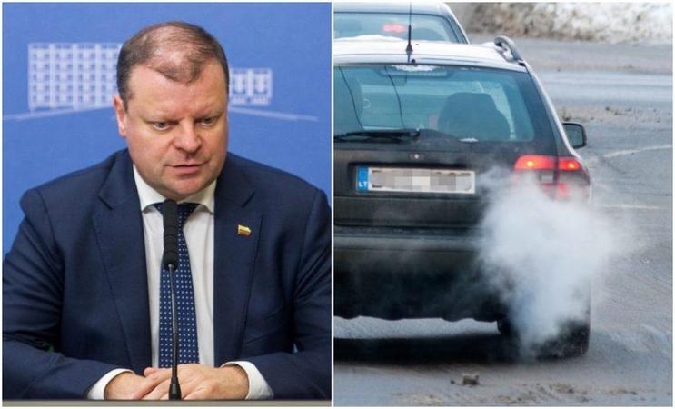 Premjeras: taršos mokestis bus ir perparduodamiems automobiliams