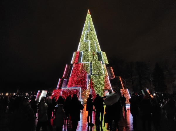 Vilniaus Kalėdų eglė ir vėl pripažinta pačia gražiausia Europoje