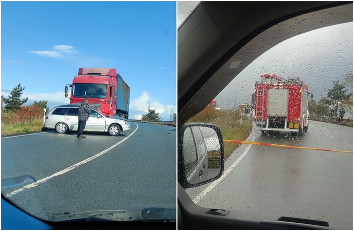 Klaipėdoje – tragedija pasibaigusi avarija: po vilkiko ir automobilio susidūrimo žuvo vyras