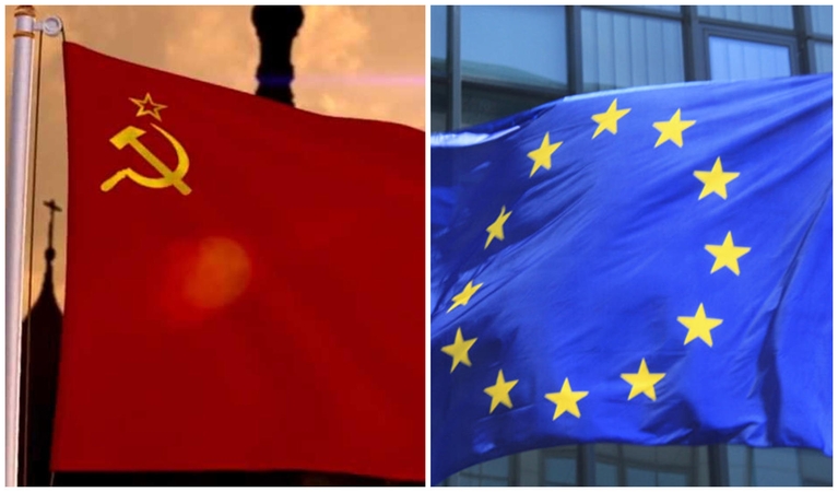 Britanijos diplomatijos vadovas kritikuojamas dėl ES ir SSRS palyginimo